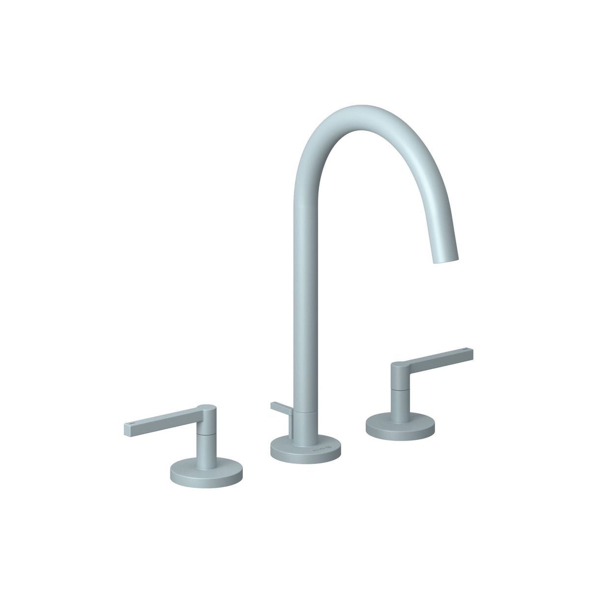 KLUDI-NOVA FONTE Puristic three-hole basin mixer DN 15 Matt Light Blue