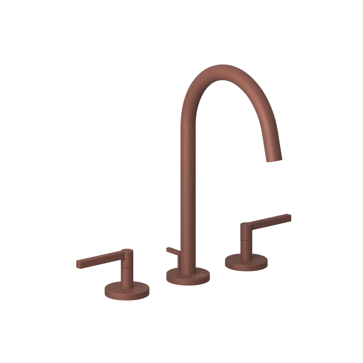 KLUDI-NOVA FONTE Puristic three-hole basin mixer DN 15 Matt Vermilion