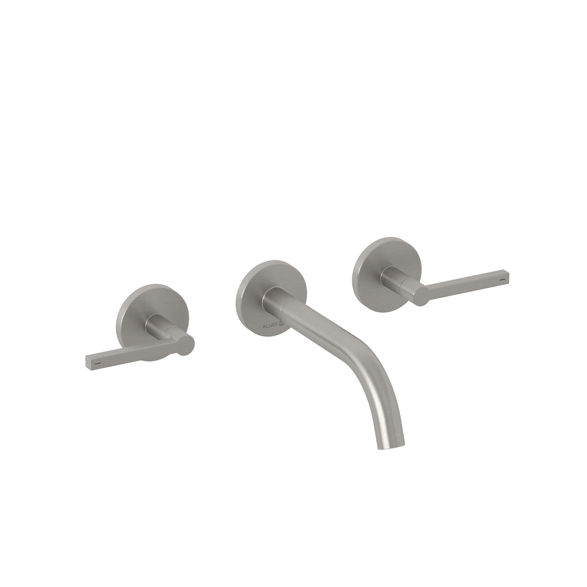 KLUDI-NOVA FONTE Puristic wall mounted basin mixer DN 15 Brushed Nickel