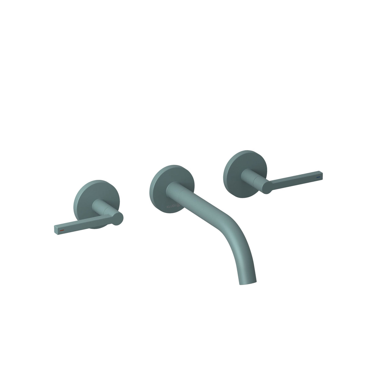 KLUDI-NOVA FONTE Puristic wall mounted basin mixer DN 15 Matt Teal Blue