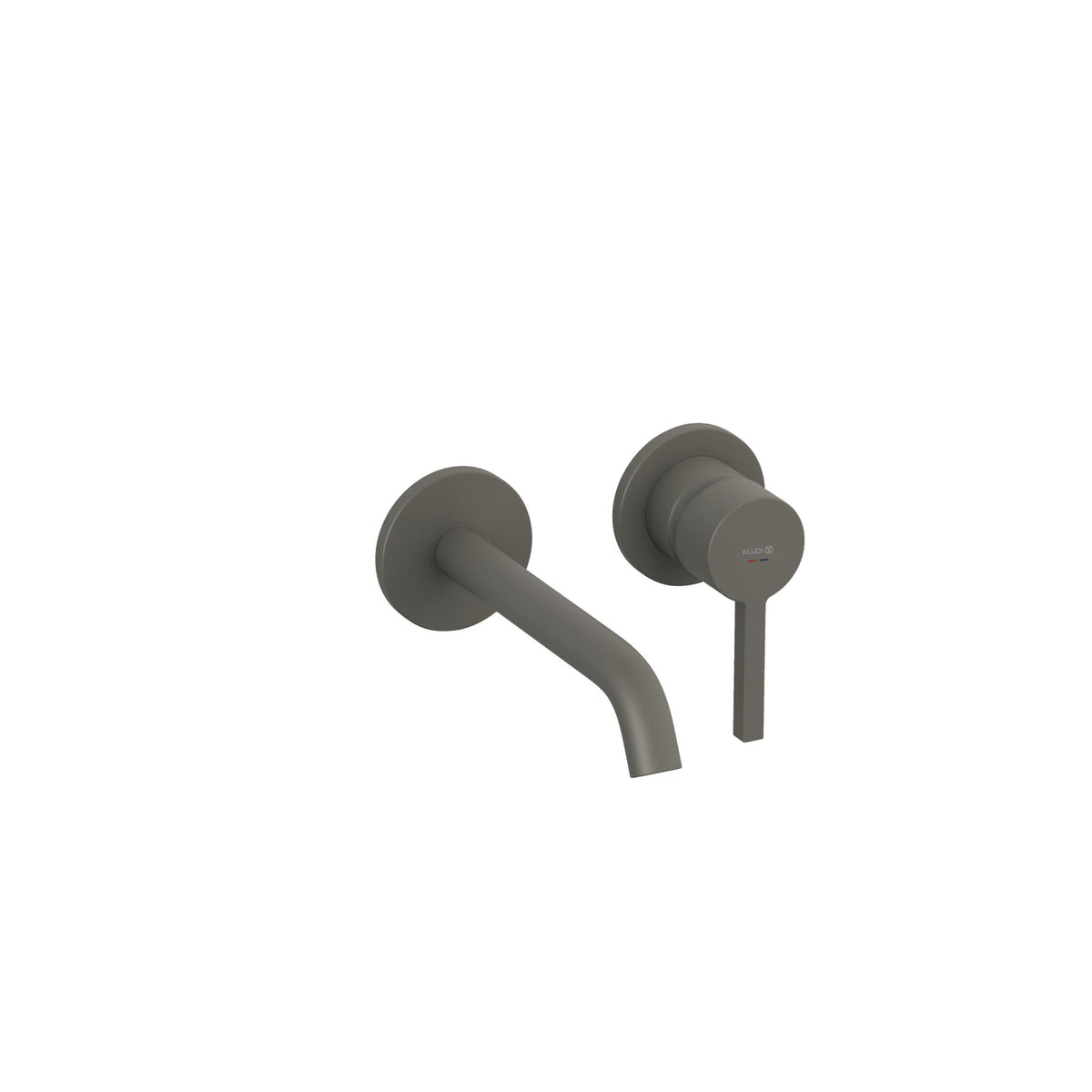 KLUDI-NOVA FONTE Pura Concealed two hole wall mounted basin mixer Matt Dove