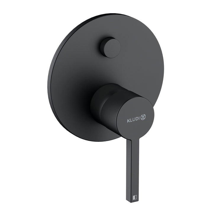 KLUDI-NOVA FONTE Puristic concealed single lever bath and shower mixer Matt Black