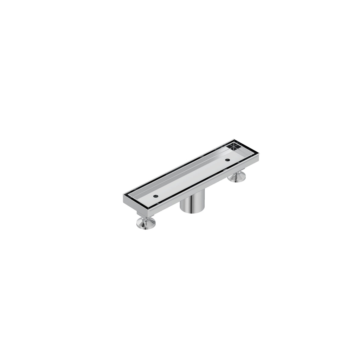 KLUDI-FLUVIA linear shower drain (tile insert) Chrome
