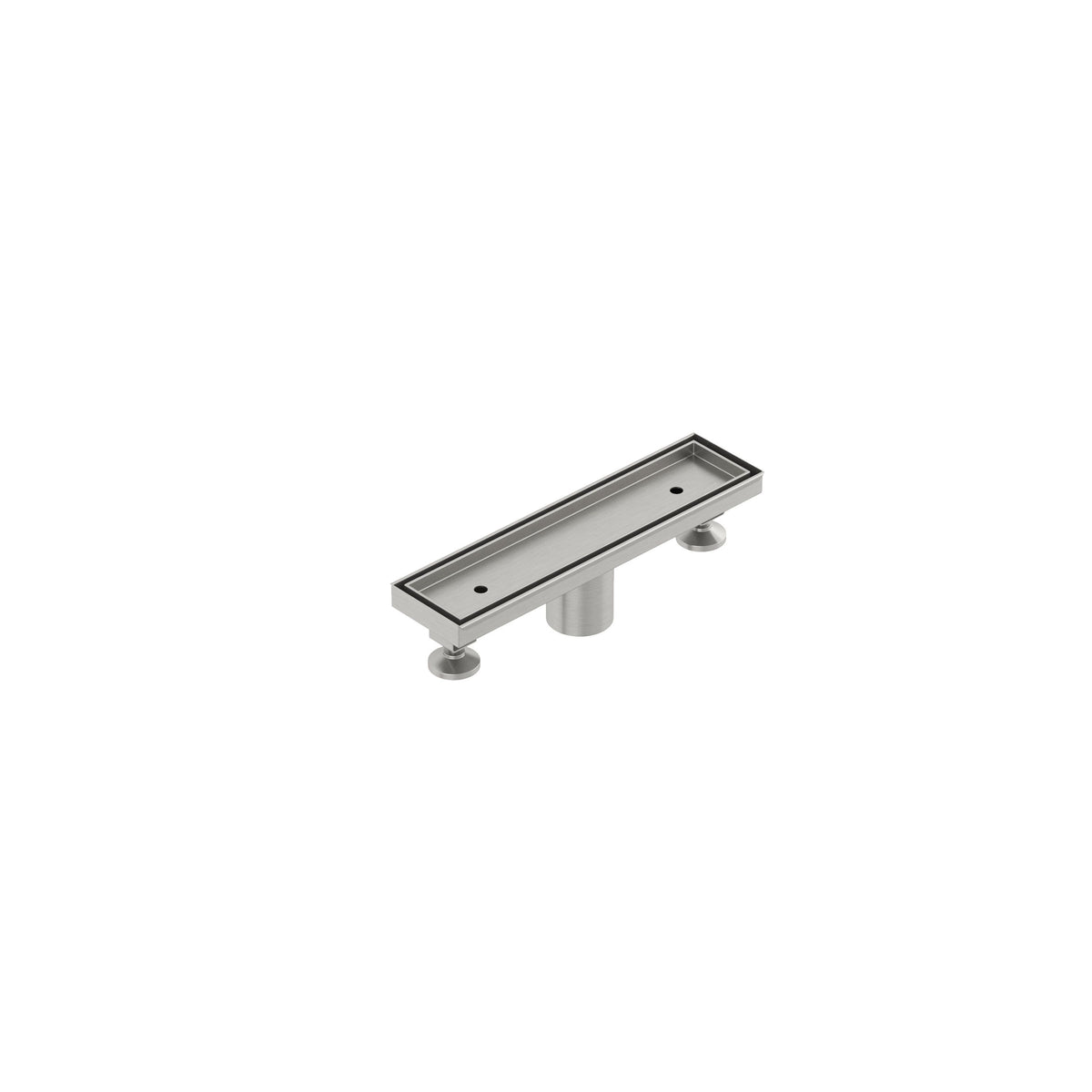 KLUDI-FLUVIA linear shower drain (tile insert) Brushed Nickel