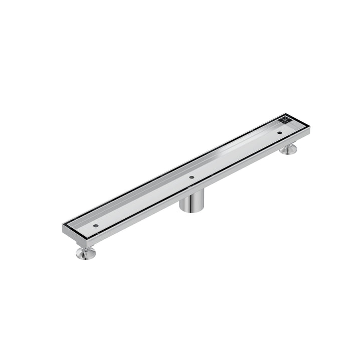 KLUDI-FLUVIA linear shower drain (tile insert) Chrome