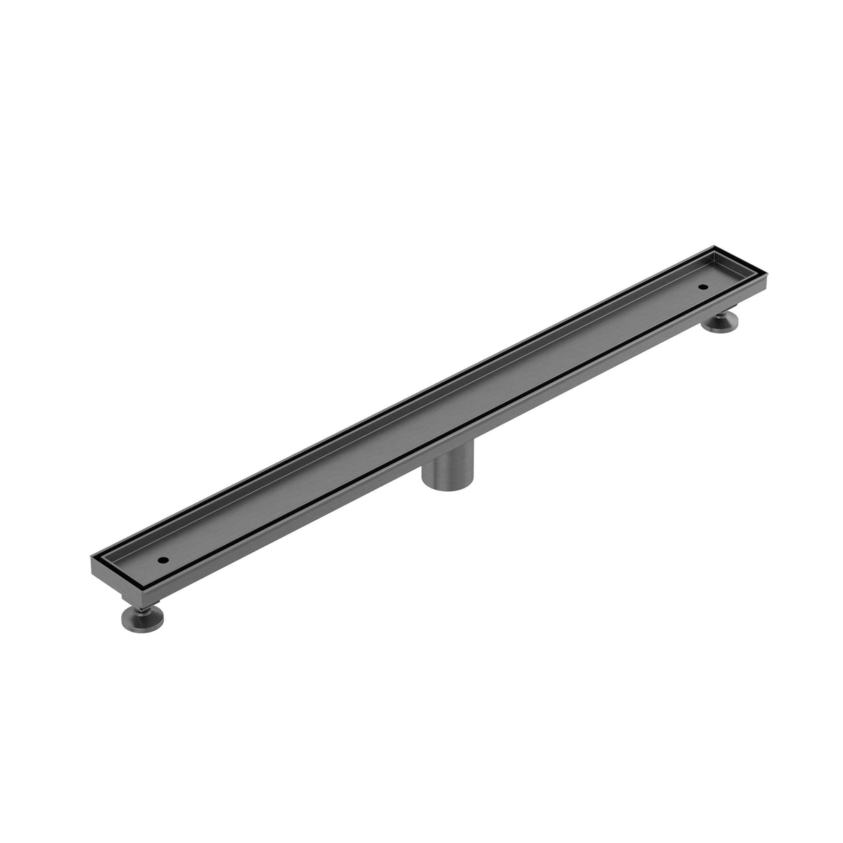 KLUDI-FLUVIA linear shower drain (tile insert) Brushed Gunmetal