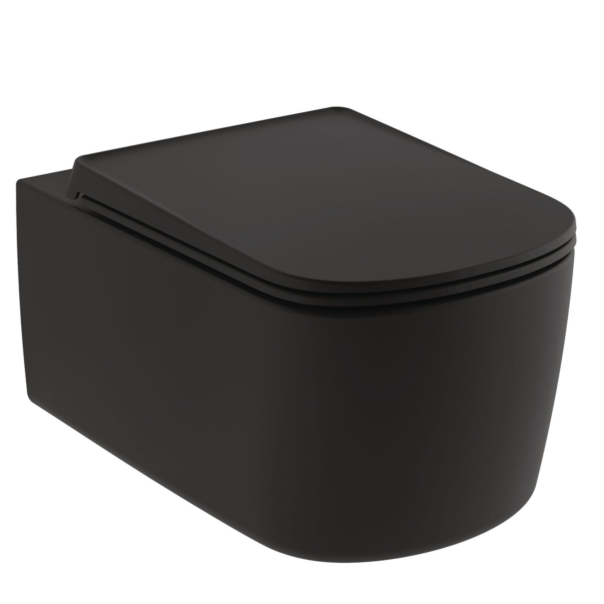 KLUDI-RESA S WALL HUNG WC WITH SPIRALFLUSH AND HIDDEN FIXATIONS Matt Black