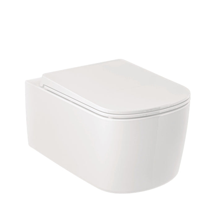 KLUDI-RESA S WALL HUNG WC WITH SPIRALFLUSH AND HIDDEN FIXATIONS Glossy White