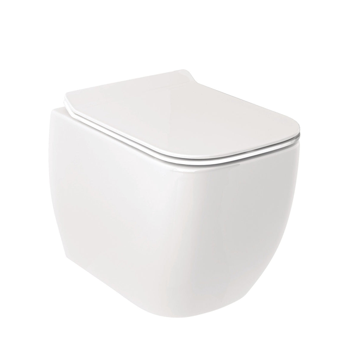 KLUDI-RESA C WALL HUNG WC WITH SPIRALFLUSH AND HIDDEN FIXATIONS - GLOSSY WHITE
