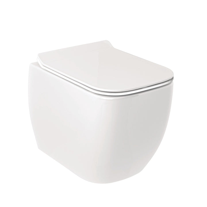 KLUDI-RESA C WALL HUNG WC WITH SPIRALFLUSH AND HIDDEN FIXATIONS - GLOSSY WHITE