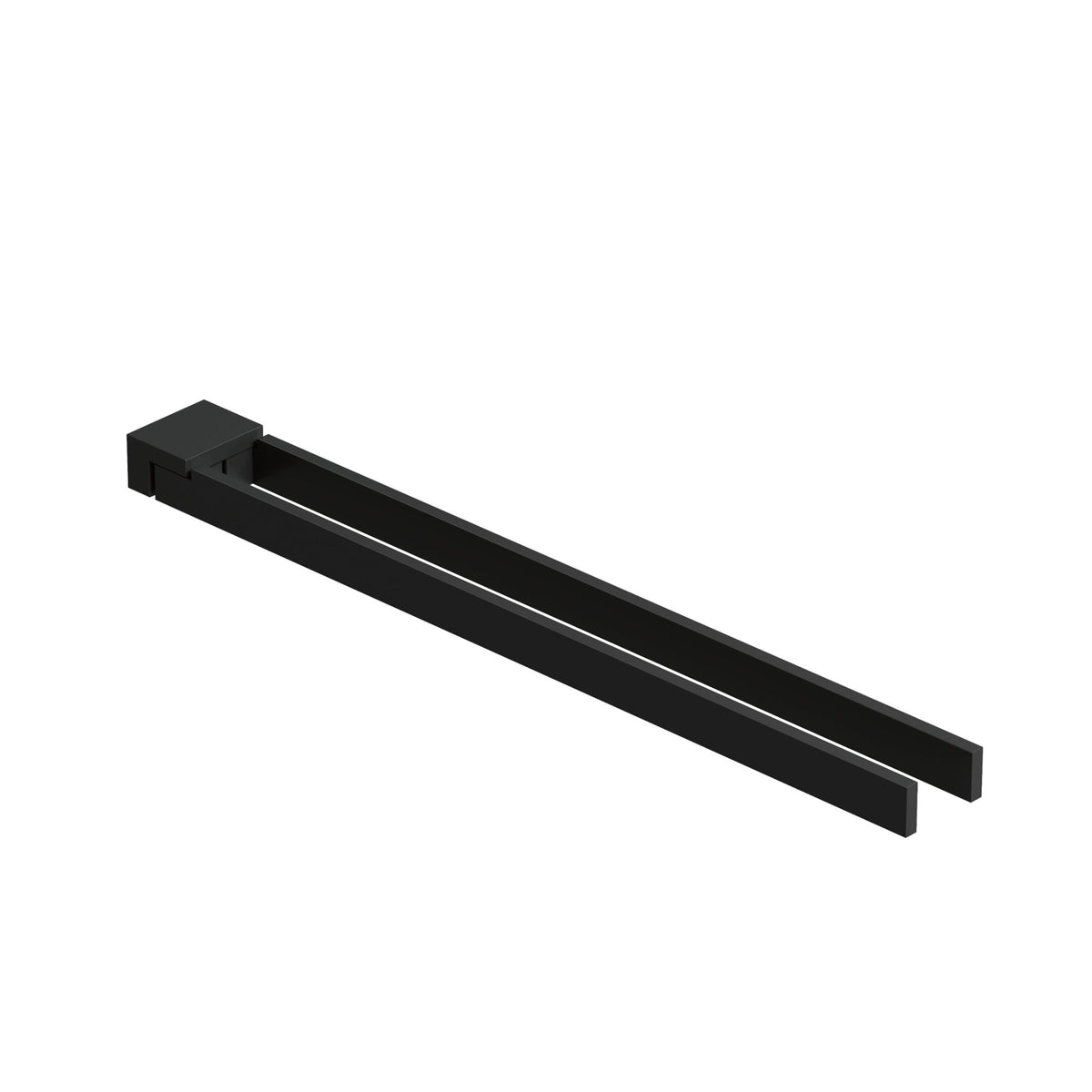 KLUDI-VELA C double towel holder Matt Black