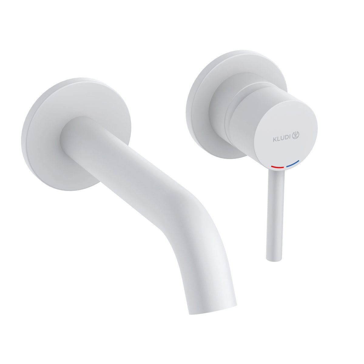 KLUDI BOZZ concealed 2-hole basin mixer, trim set Matt White