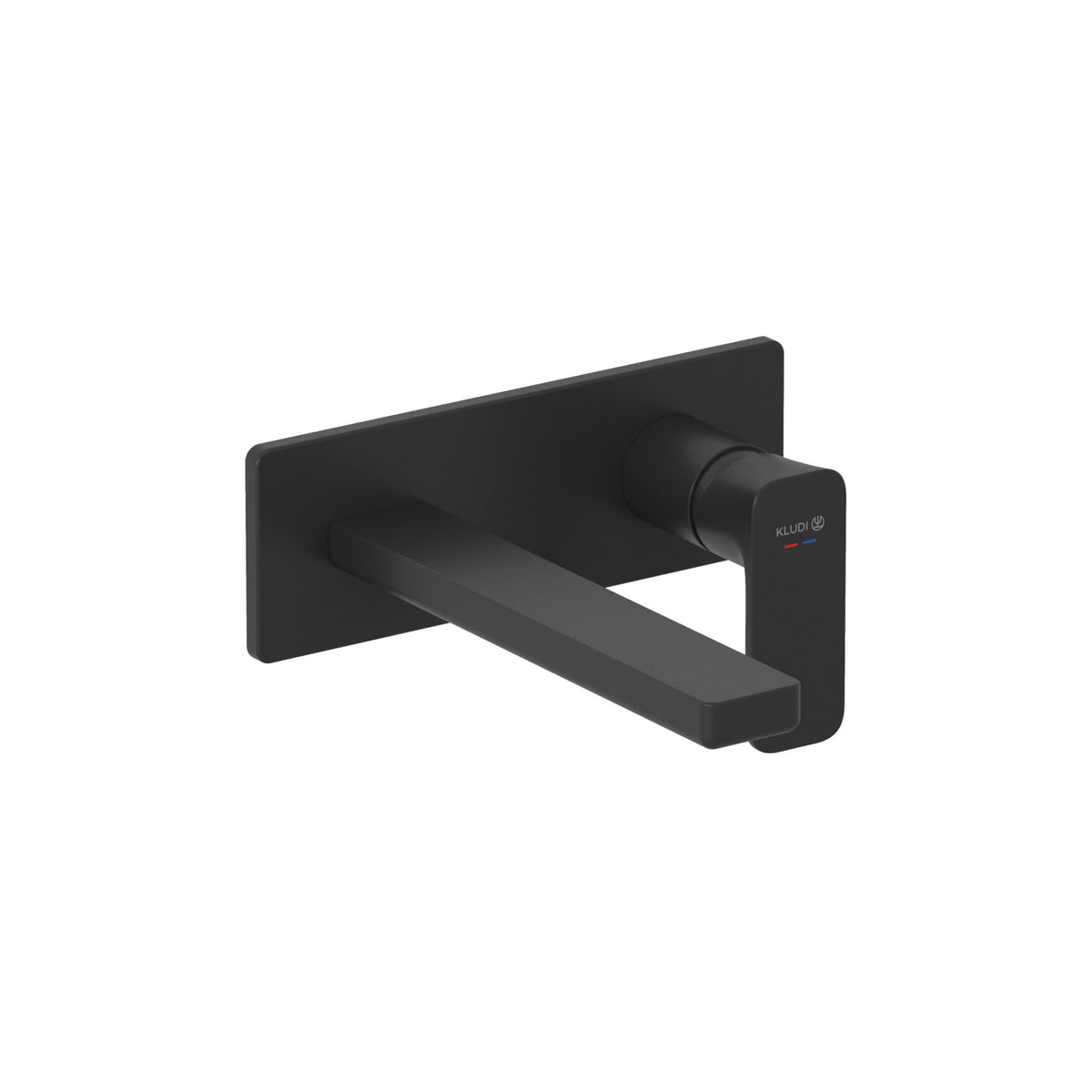 KLUDI-RENON concealed two hole wall mounted basin mixer Matt Black