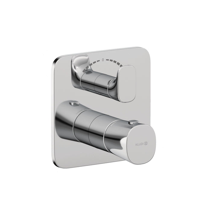 KLUDI-SOUNA concealed thermostatic bath-shower mixer Chrome