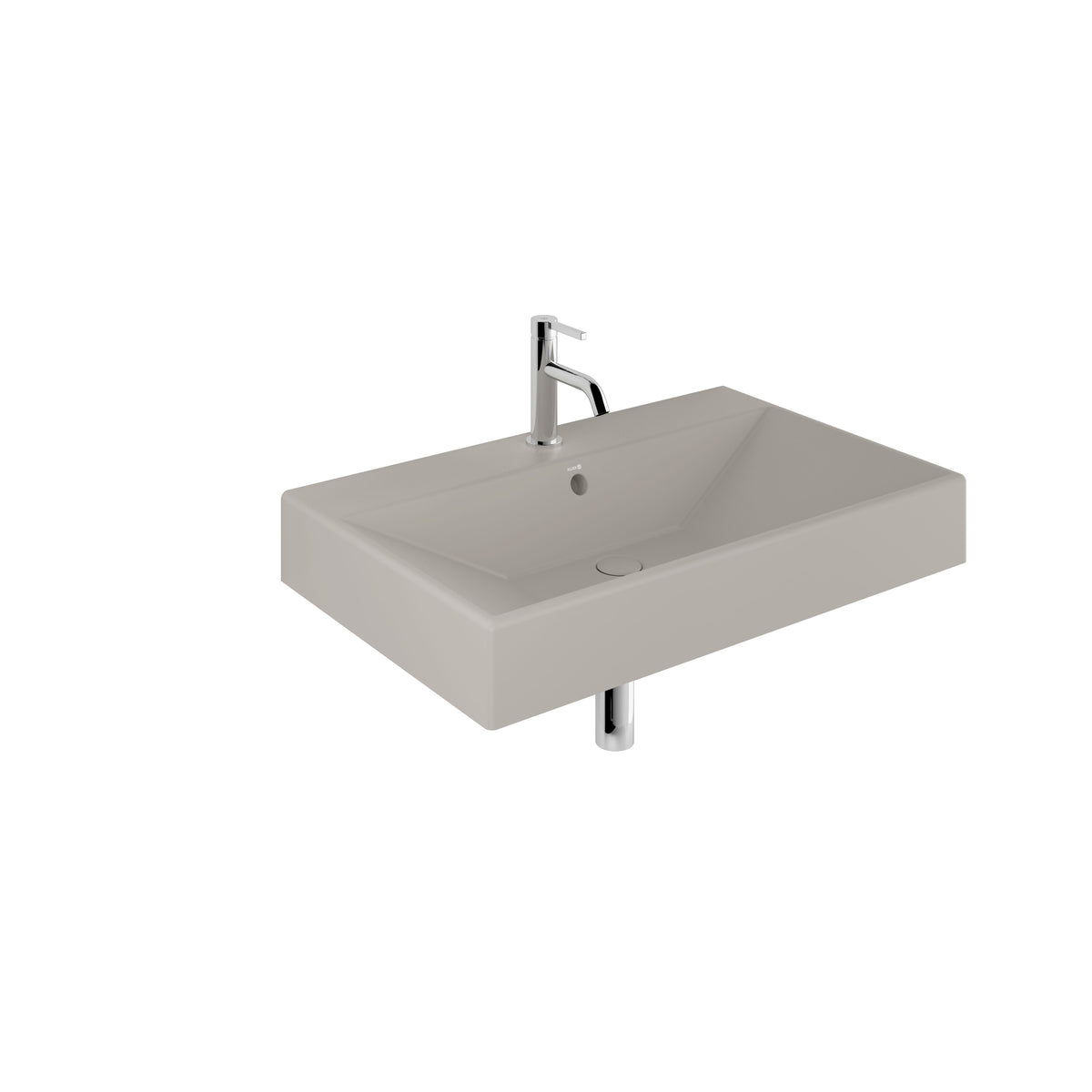 KLUDI-RESA FURNITURE / WALL HUNG WASHBASIN 81x50cm Matt Black