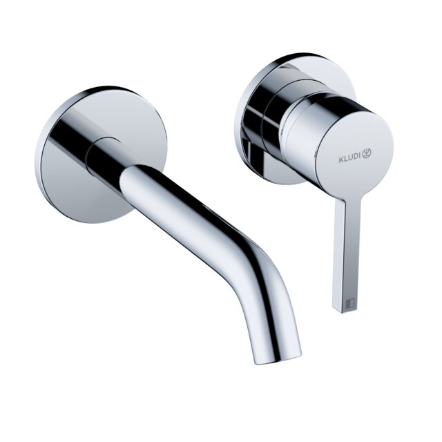 KLUDI NOVA FONTE CONCEALED TWO HOLE WALL MLOUNTED  BASIN MIXER 180
