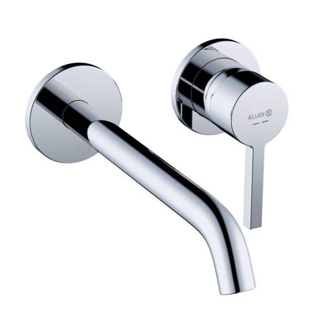 KLUDI NOVA FONTE CONCEALED TWO HOLE WALL MLOUNTED  BASIN MIXER 220 mm