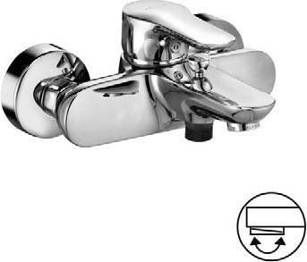 KLUDI OBJEKTA single lever bath and shower mixer DN 15
