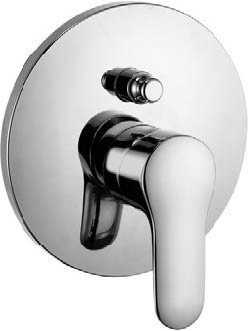 KLUDI OBJEKTA concealed bath/shower mixer, trim set with functional unit