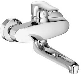 KLUDI OBJEKTA wall mounted single lever sink mixer DN 15