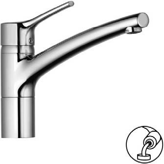KLUDI TRENDO bayonet single lever sink mixer DN 15