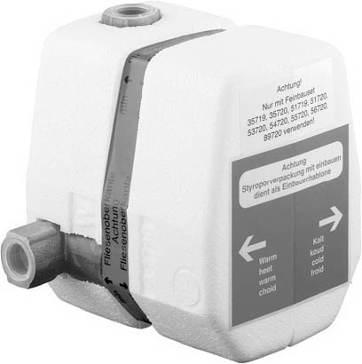 KLUDI THERMOSTAT concealed thermostatic mixer body, pre-installation set DN 15