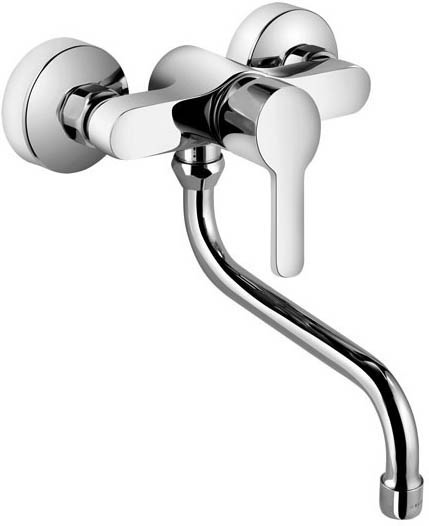 KLUDI LOGO NEO wall mounted single lever sink mixer DN 15
