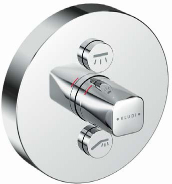 KLUDI PUSH concealed with rotary cartridge and functional unit, trim set