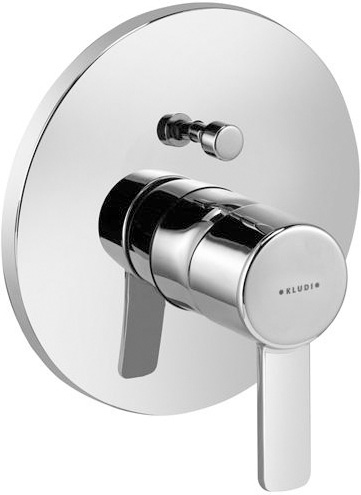 KLUDI ZENTA concealed bath/shower mixer, trim set with functional unit, protected against back flow