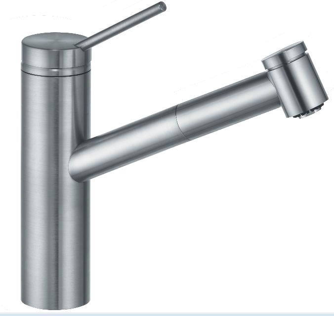 KLUDI TANGENTA single lever sink mixer DN 15 with pull-out hand shower