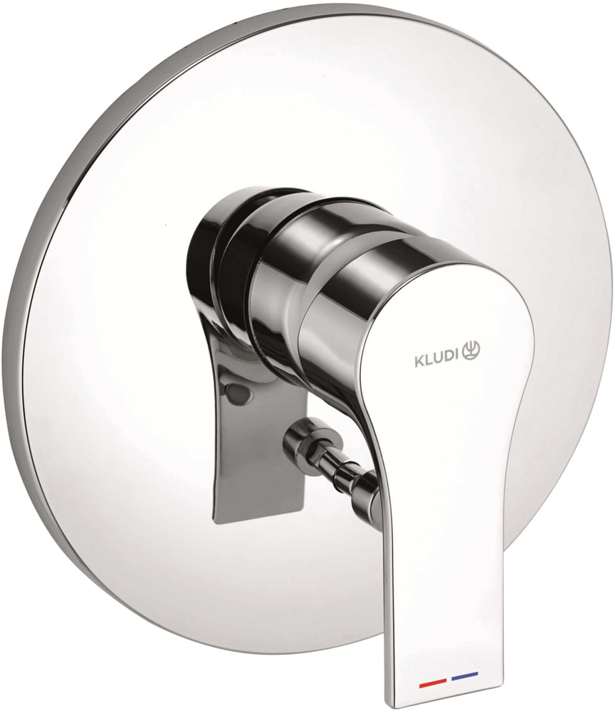 KLUDI ZENTA SL concealed single lever bath and shower mixer, trim set