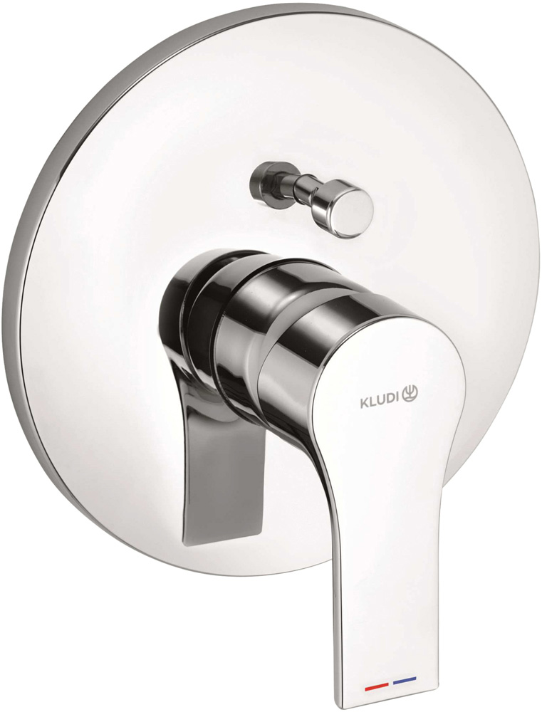 KLUDI ZENTA SL concealed single lever bath and shower mixer, trim set
