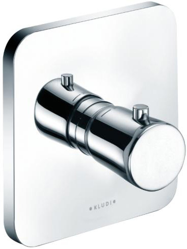 KLUDI E2 concealed thermostatic mixer, trim set with functional unit
