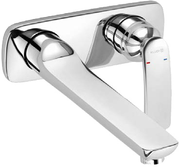 KLUDI BALANCE concealed 2-hole single lever basin mixer, projection 230 mm, trim set