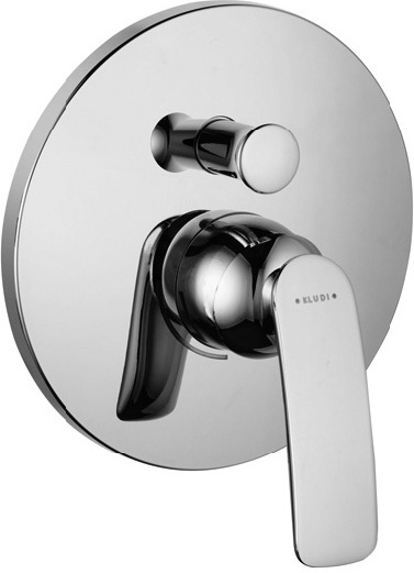 KLUDI BALANCE concealed bath/shower mixer, trim set with functional unit