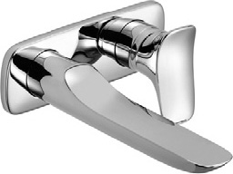 KLUDI AMBA concealed 2 hole single lever basin mixer, projection 180 mm, trim set