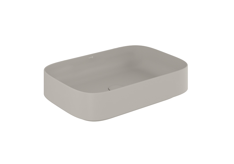 KLUDI-RESA S COUNTERTOP WASHBASIN 60x40cm Matt Light Dove Grey