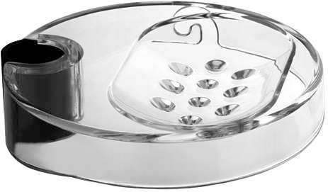 KLUDI LOGO soap dish for sliding bars with 18 mm pipe