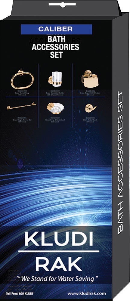 CALIBER bathroom accessories set (6 pcs)