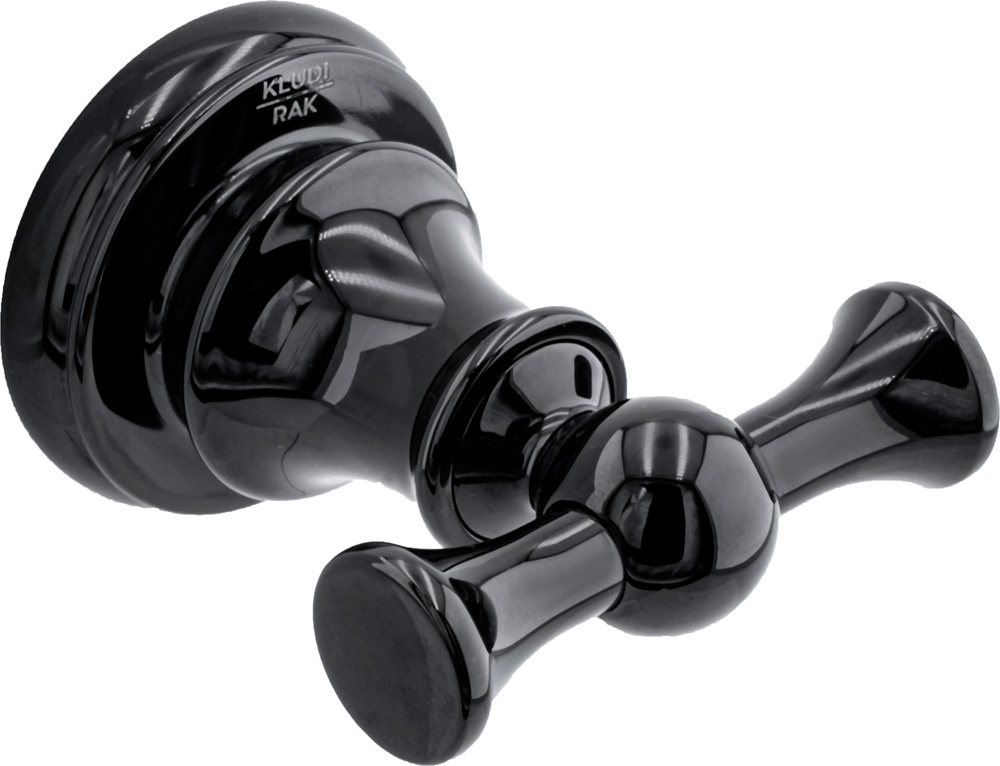 Brass double robe hook
