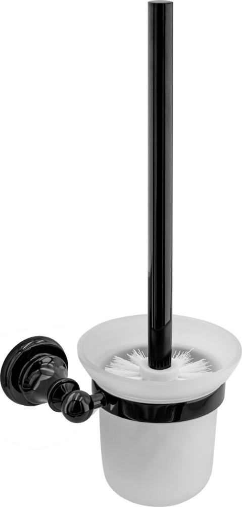 Brass toilet brush holder (glass)