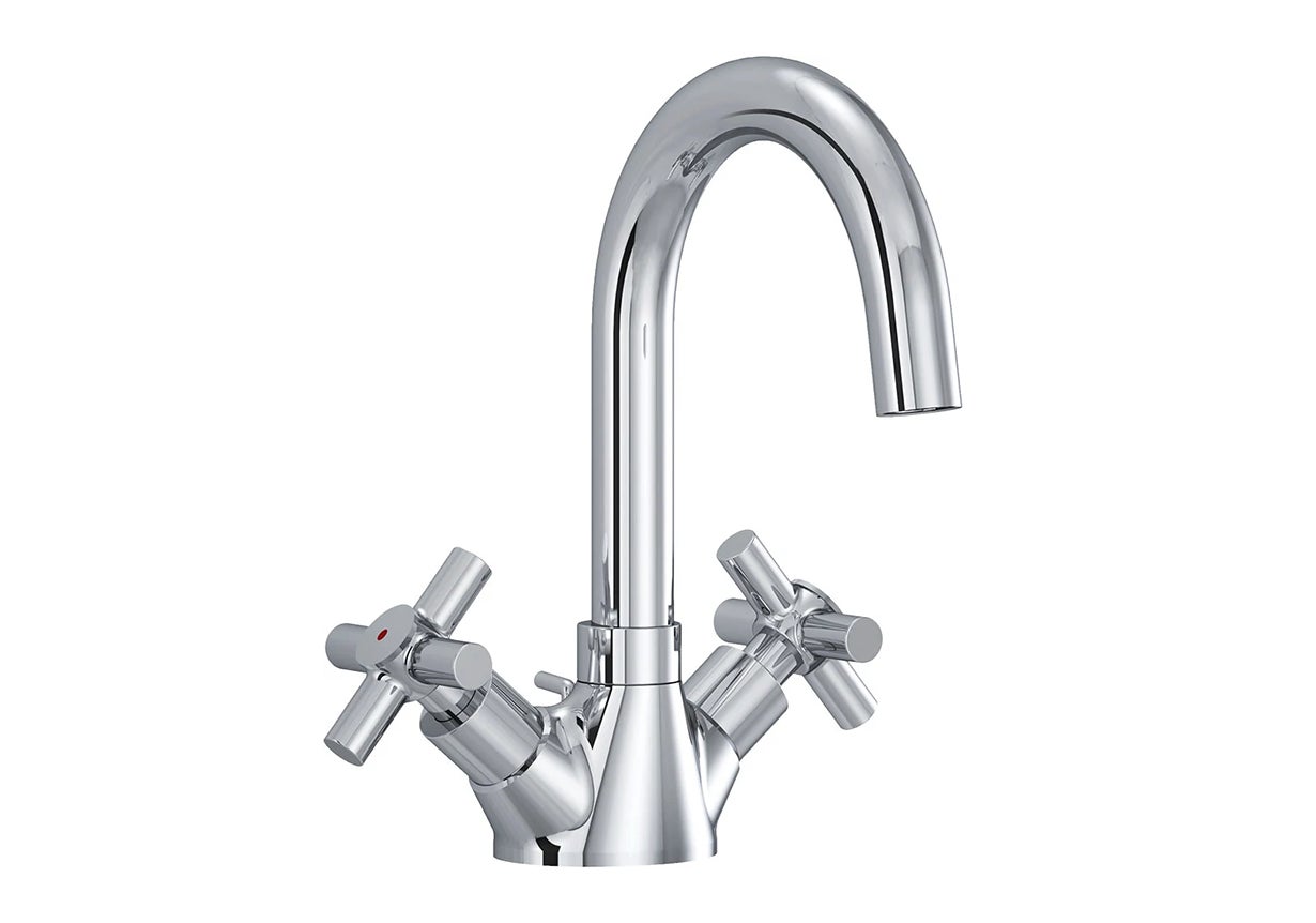 PREMIER X dual controlled basin mixer DN15 with swivel spout