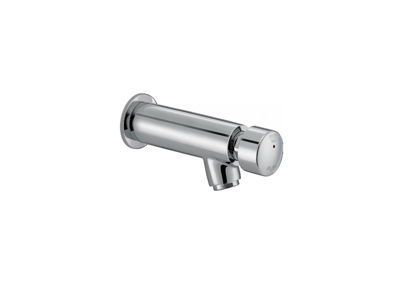 Wall mounted self closing tap - push type