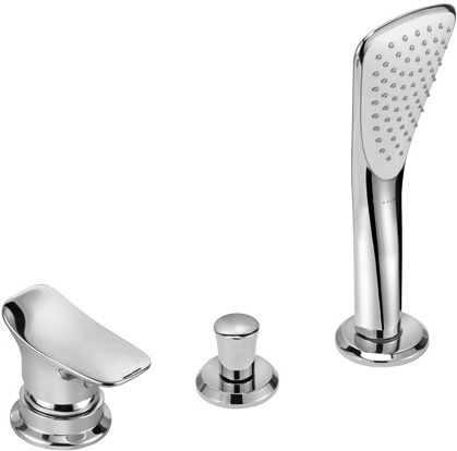 KLUDI AMBA 3 hole single lever bath and shower mixer with diverter