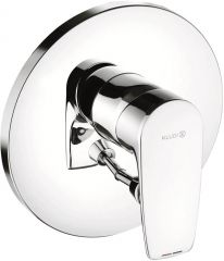 KLUDI PURE&SOLID concealed single lever bath and shower mixer, trim set