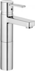 KLUDI ZENTA single lever basin mixer with raised base for use with counter-top basin DN 10
