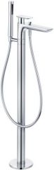 KLUDI E2 single lever bath and shower mixer DN 15, floor standing for free standing bath tubs