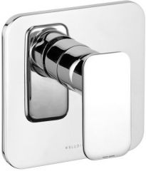KLUDI E2 concealed shower mixer, trim set with functional unit