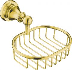 Brass soap basket