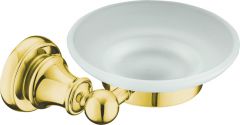 Brass soap dish (glass)